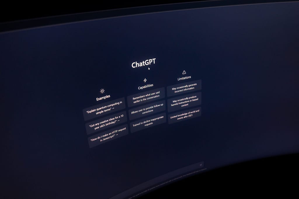 ChatGPT chat opened on web