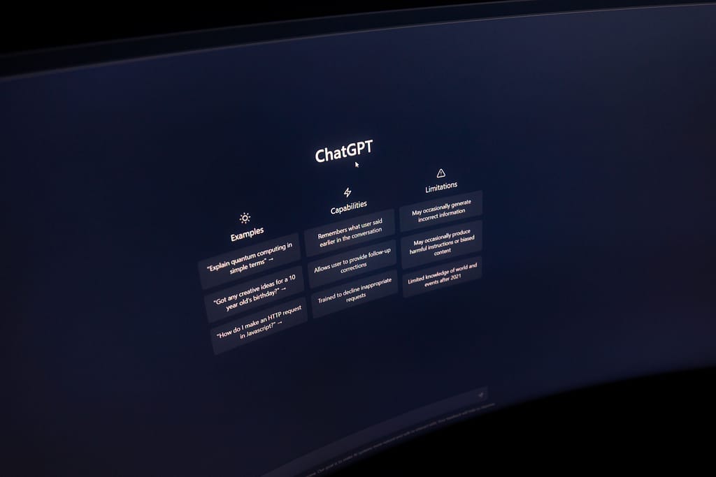 ChatGPT chat opened on web