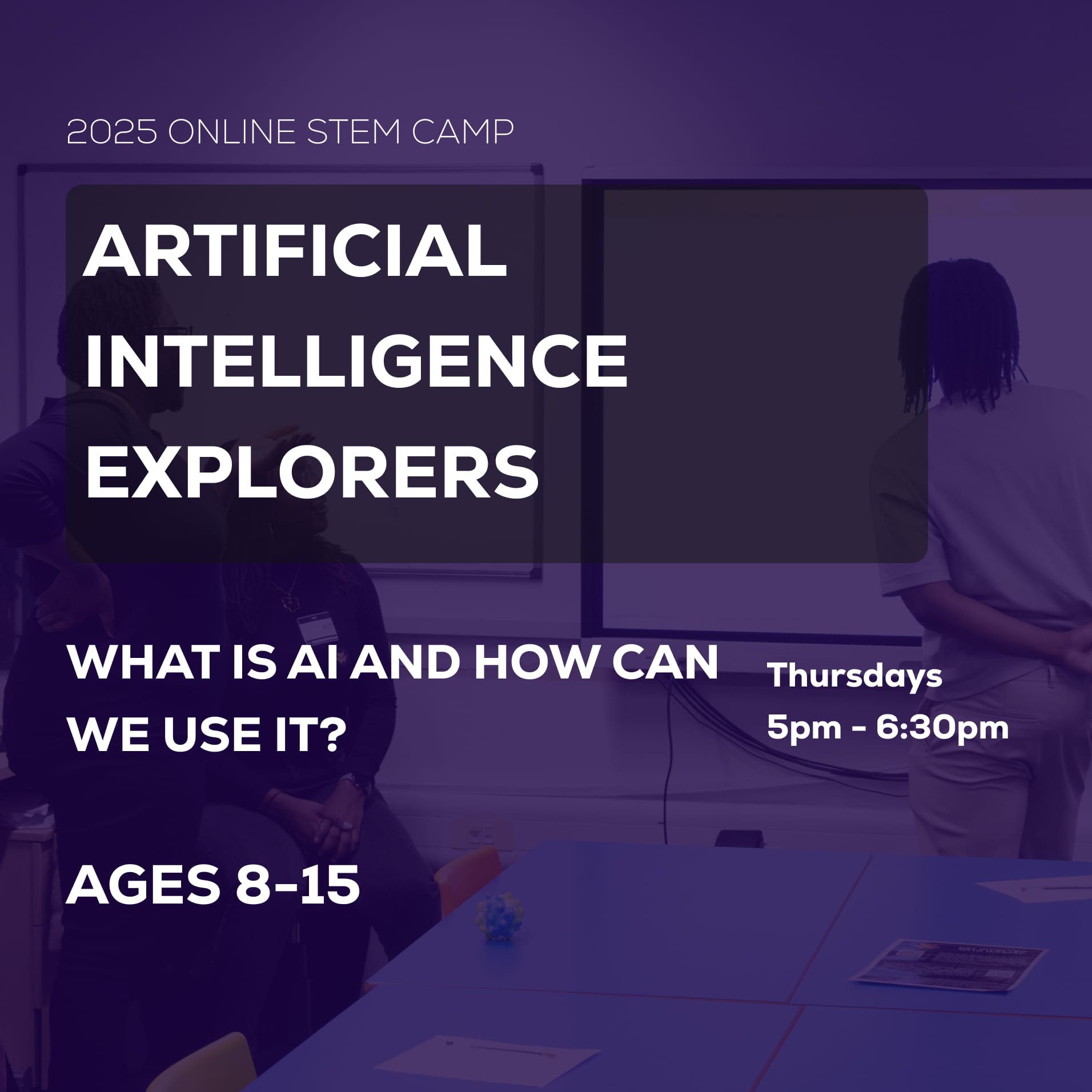 AI Explorers: Online 4-Week Artificial Intelligence After-School Club