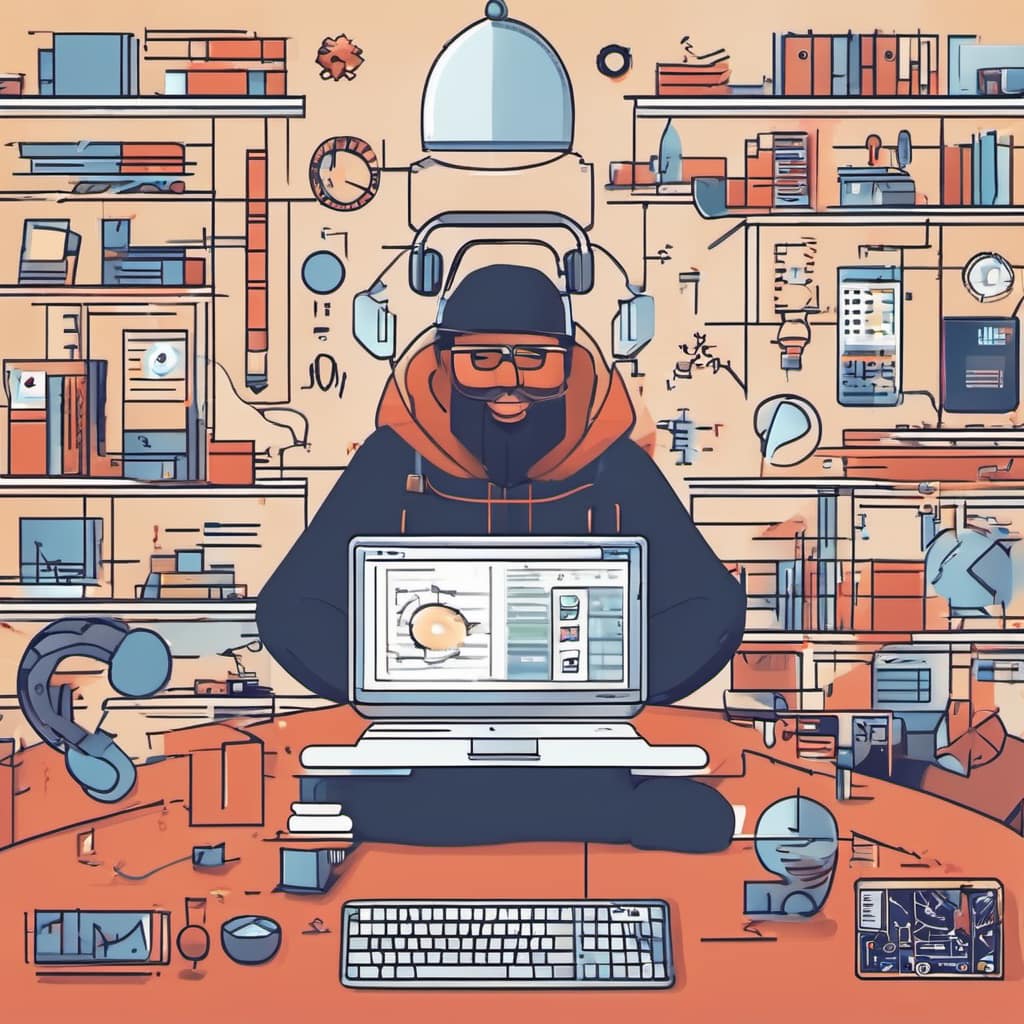 “Open Source Projects” AI generated image by https://pixlr.com/image-generator/